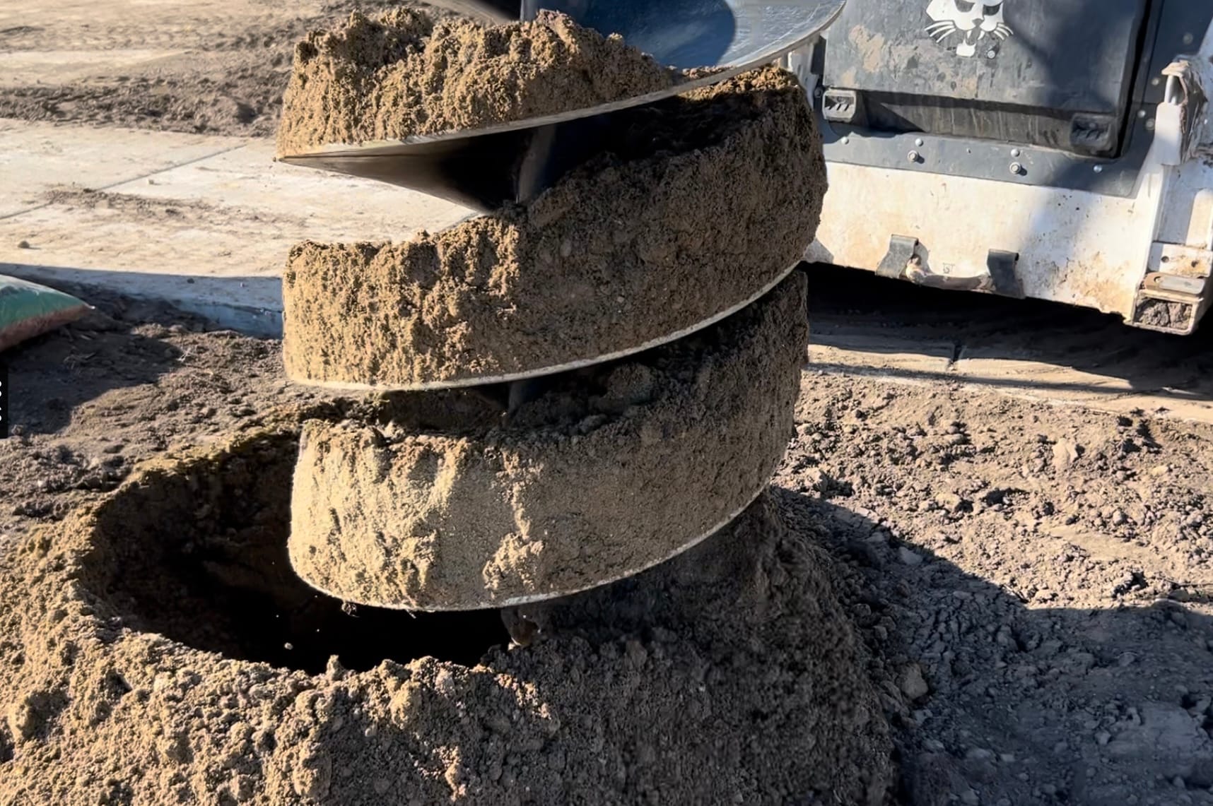 Using An Auger To Plant Trees