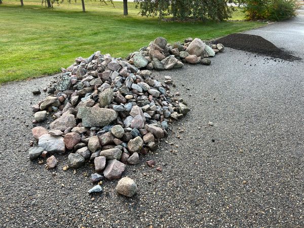 Rock And Soil Ready For Landscaping Projects